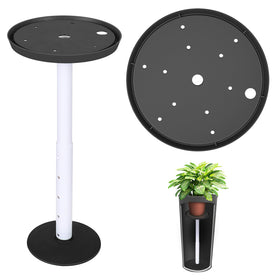 MARKBIT adjustable height planter insert demonstrates 11-17 inch rise for tall pots.