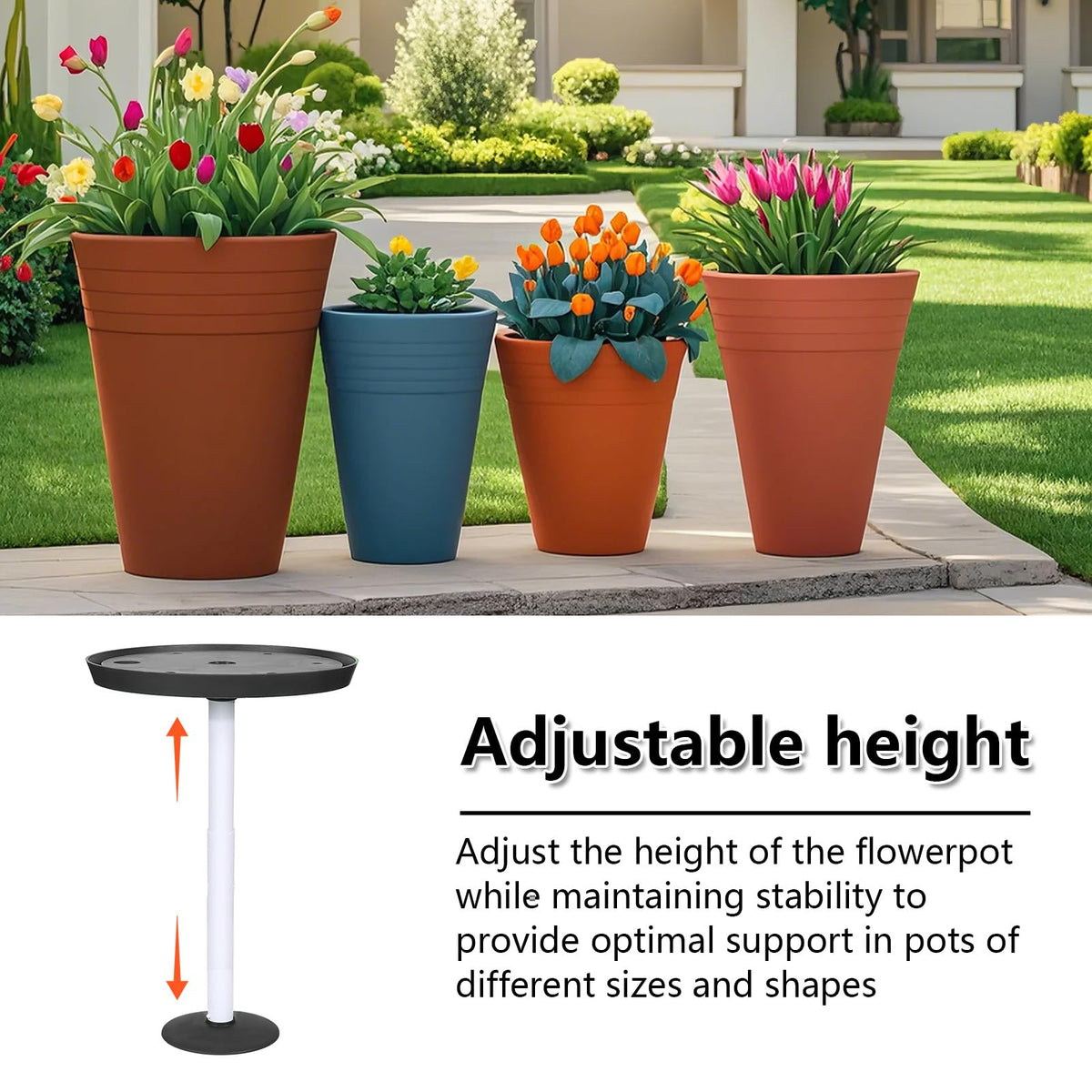 MARKBIT tall-taper pot filler for versatile planters.