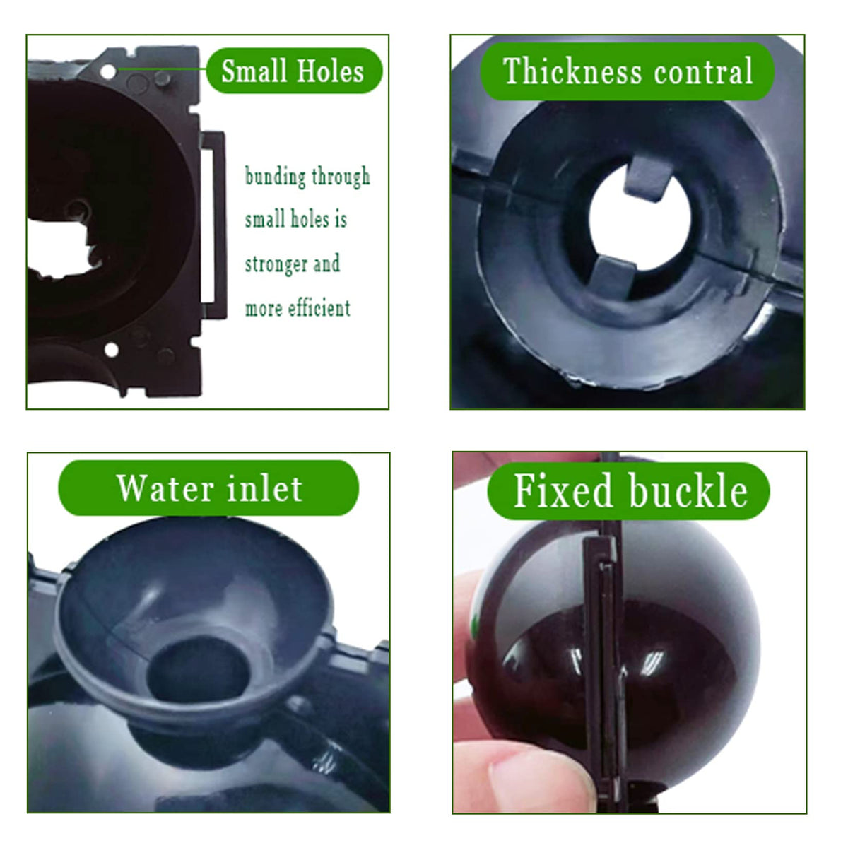 PP plastic construction ensures durability and safe propagation