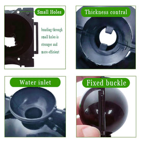 PP plastic construction ensures durability and safe propagation