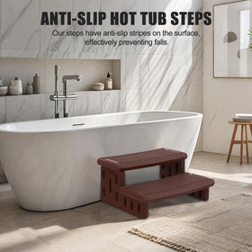 MARKETTY hot tub steps in durable HDPE for long-lasting use.