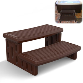 MARKETTY hot tub steps with non-slip tread for safer entry and exit.