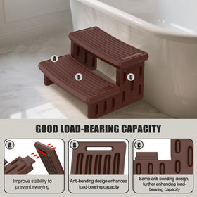 MARKETTY portable hot tub steps, tool-free assembly for easy setup.