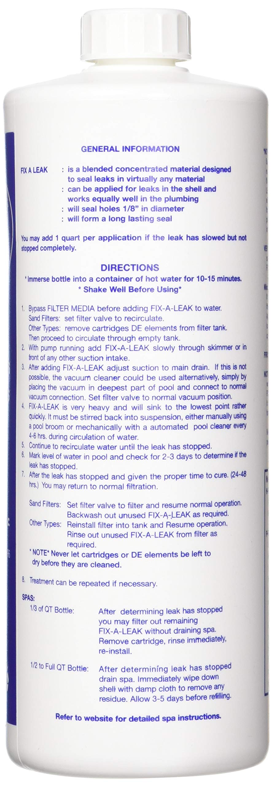 Marlig Seal 32oz two-pack for spa leak repairs, blue packaging