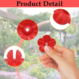 MARRTEUM replacement flowers on feeder, perching-friendly and easy to sip.