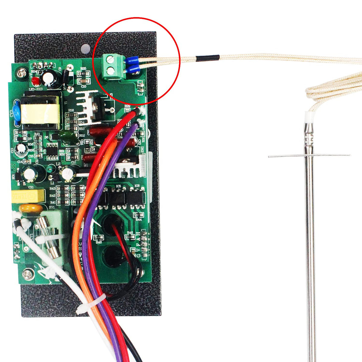 MARS CAMP digital LED display shows clear temps from any viewing angle.