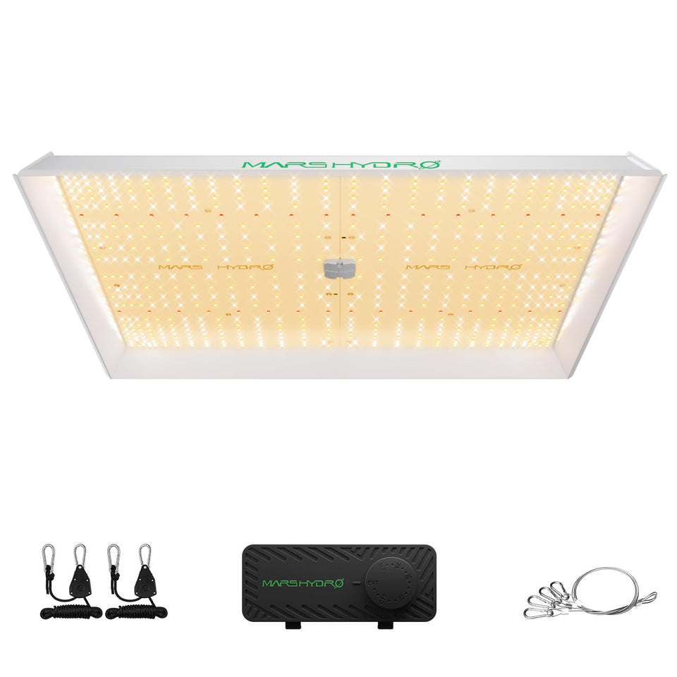 Mars Hydro TSW2000 full-spectrum LED for all growth stages in indoor gardens.