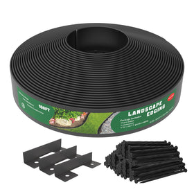 Mars Villa landscape edging 4in tall 100ft roll creates durable lawn borders.