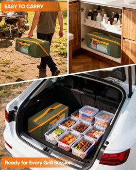 Marscamd 22in bag in green emphasizes outdoor durability and visibility.