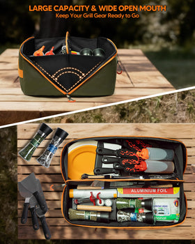 Marscamd 22in bag interior divider keeps long tools organized for quick reach.