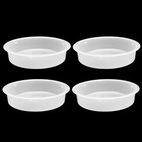 Marsrut 4pc bird feeder trays set for easy backyard feeding and cleaning.