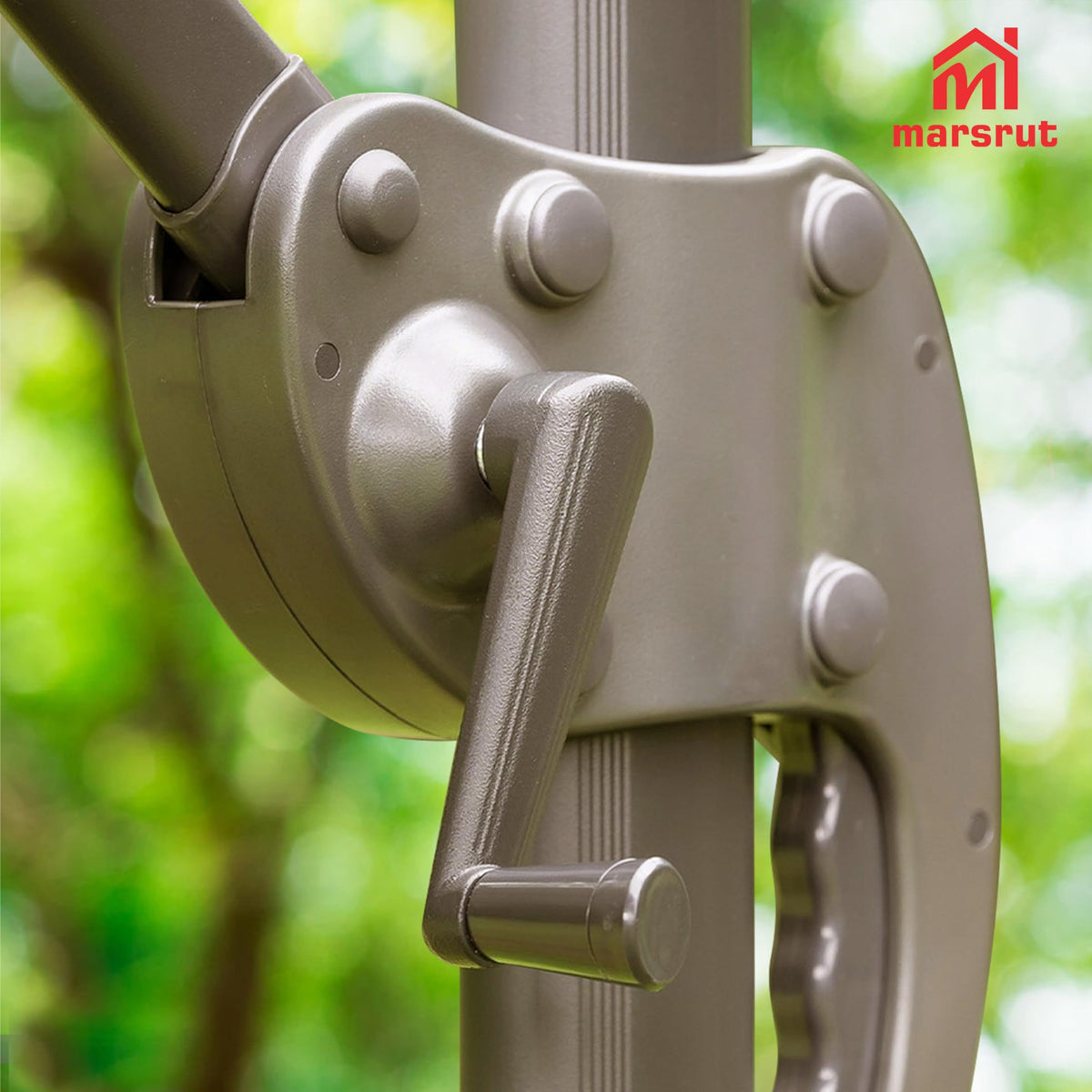 Marsrut balcony umbrella handle for railing-free deck usability
