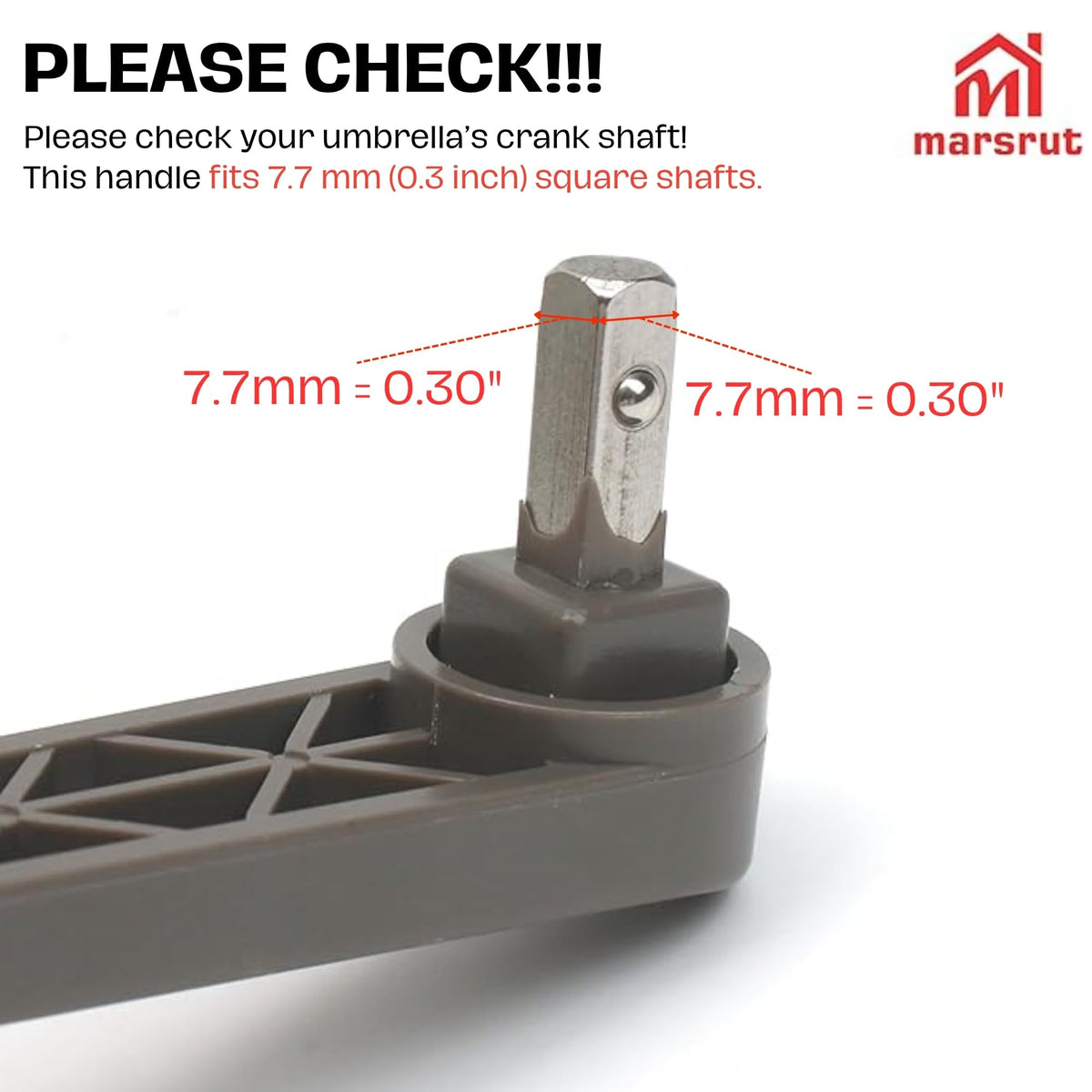 Marsrut patio umbrella handle assembly for quick outdoor repairs