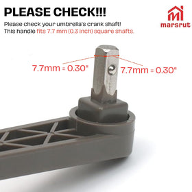 Marsrut patio umbrella handle assembly for quick outdoor repairs