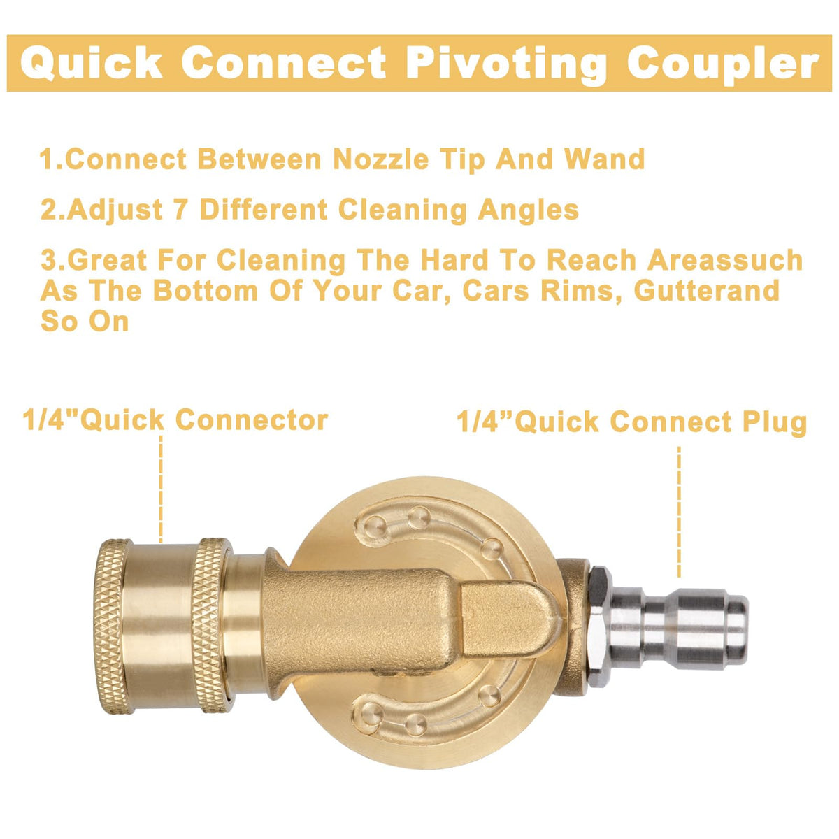 MARSTEK brass and stainless steel construction for durability