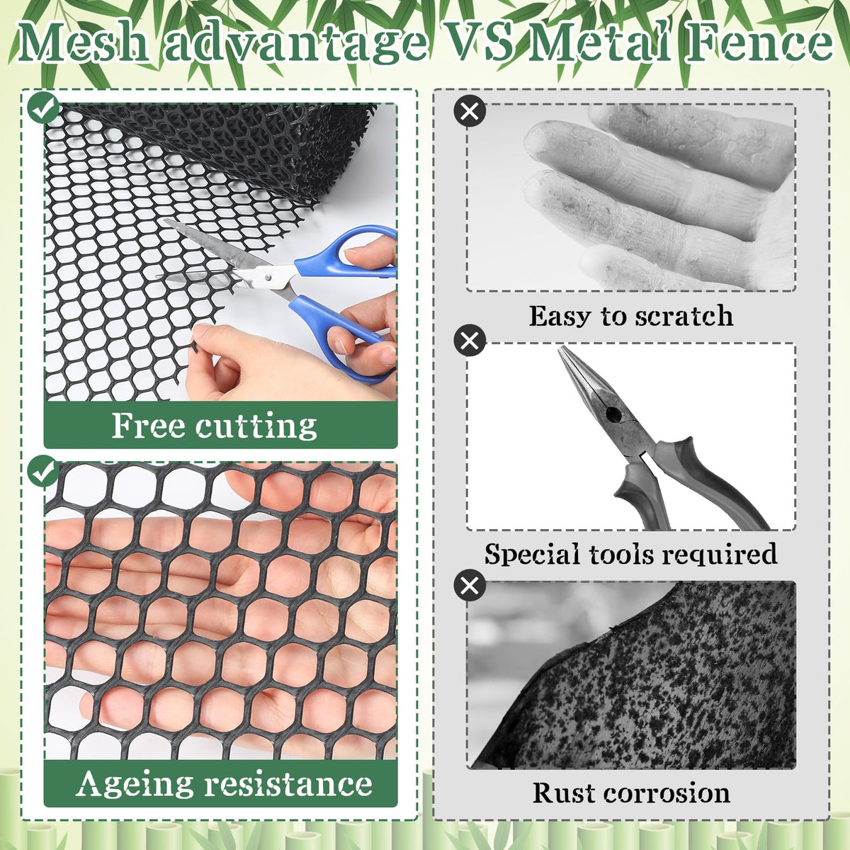 HDPE mesh detail from Marsui fence highlighting breathable, weather-resistant material.