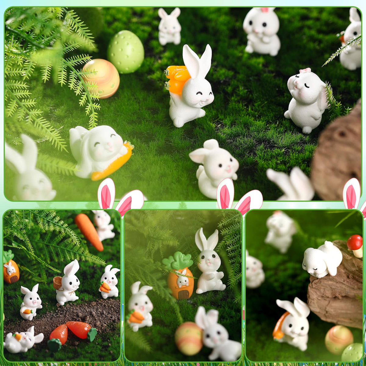Marsui desktop rabbit ornament brightens workspace decor.