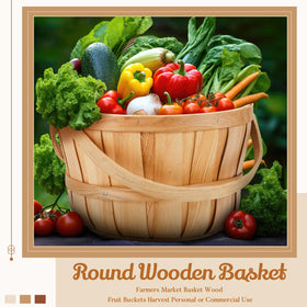 Marsui DIY decor basket in natural wood for flowers or decorative arrangements.