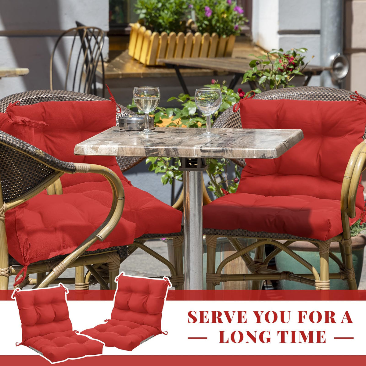 Marsui cushions are easy to store and maintain between seasons.