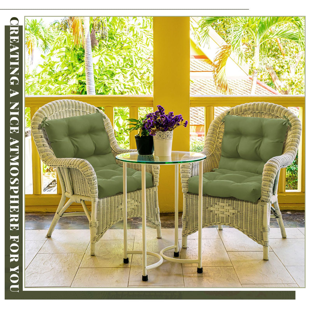 Marsui cushions suitable for both outdoor and indoor seating