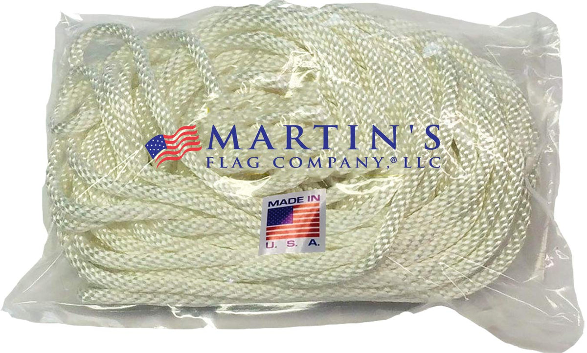Martin's Flag USA-made flagpole rope highlights durability for long-lasting outdoor displays.