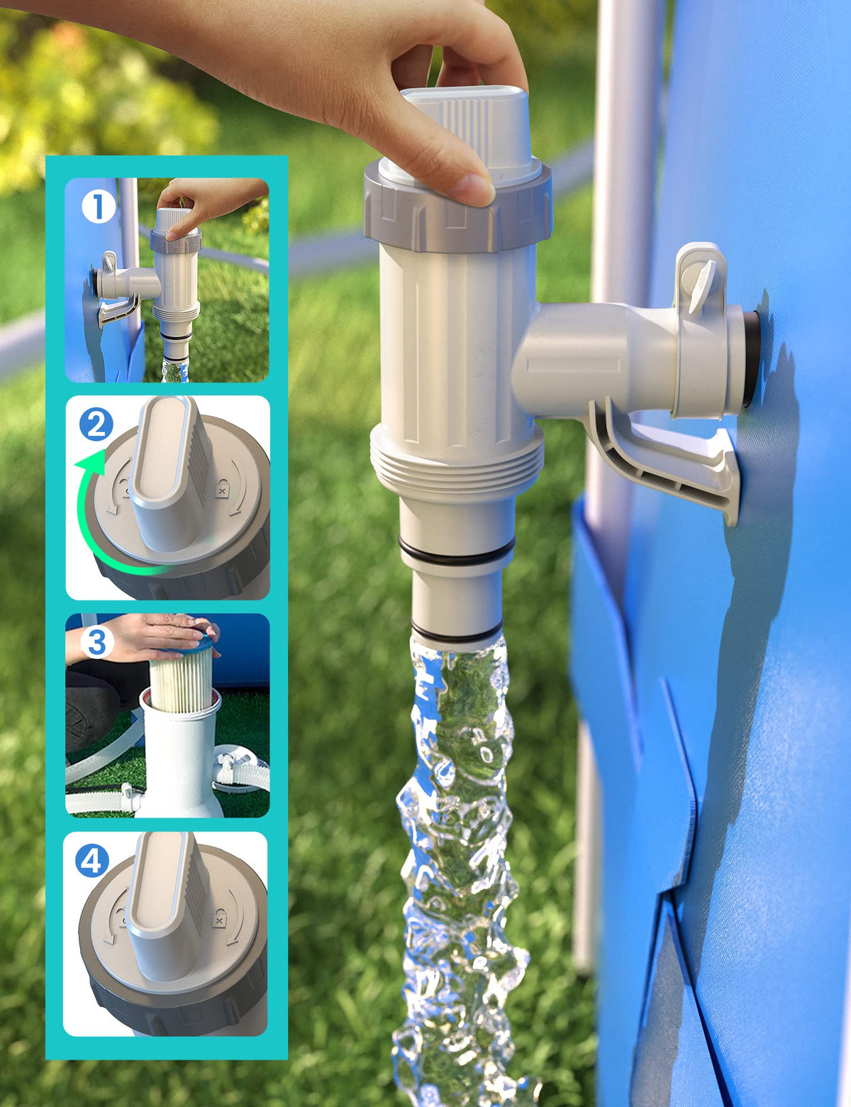 MASCARRY pipe holder with rubber seal keeps alignment and minimizes movement.