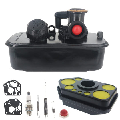 Masnln fuel tank and carburetor assembly kit for mower engines improves compatibility.