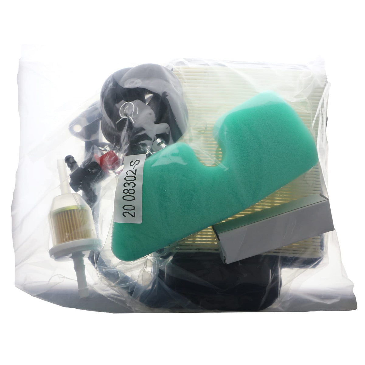Masnln contents image, complete oil change and filter kit.