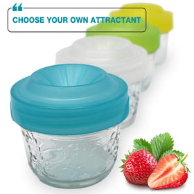 Masontops Trap Caps discreetly reducing pests at a pantry or BBQ