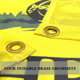 Masquita flag featuring brass grommets for secure mounting and rust resistance.