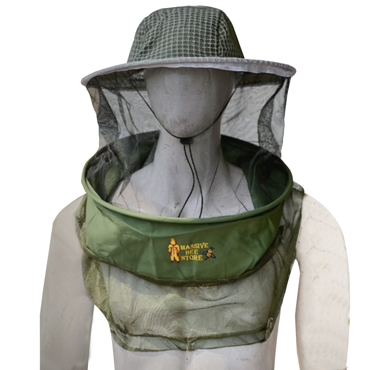 Massive Bee Store three-layer ventilated veil with round hat for breathable protection
