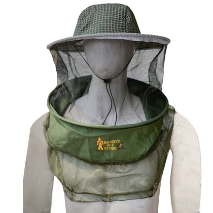 Massive Bee Store three-layer ventilated veil with round hat for breathable protection
