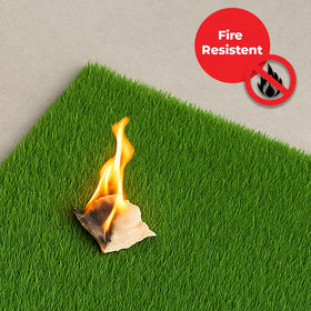 MASSTEELGER artificial grass mat feels barefoot-friendly and comfortable