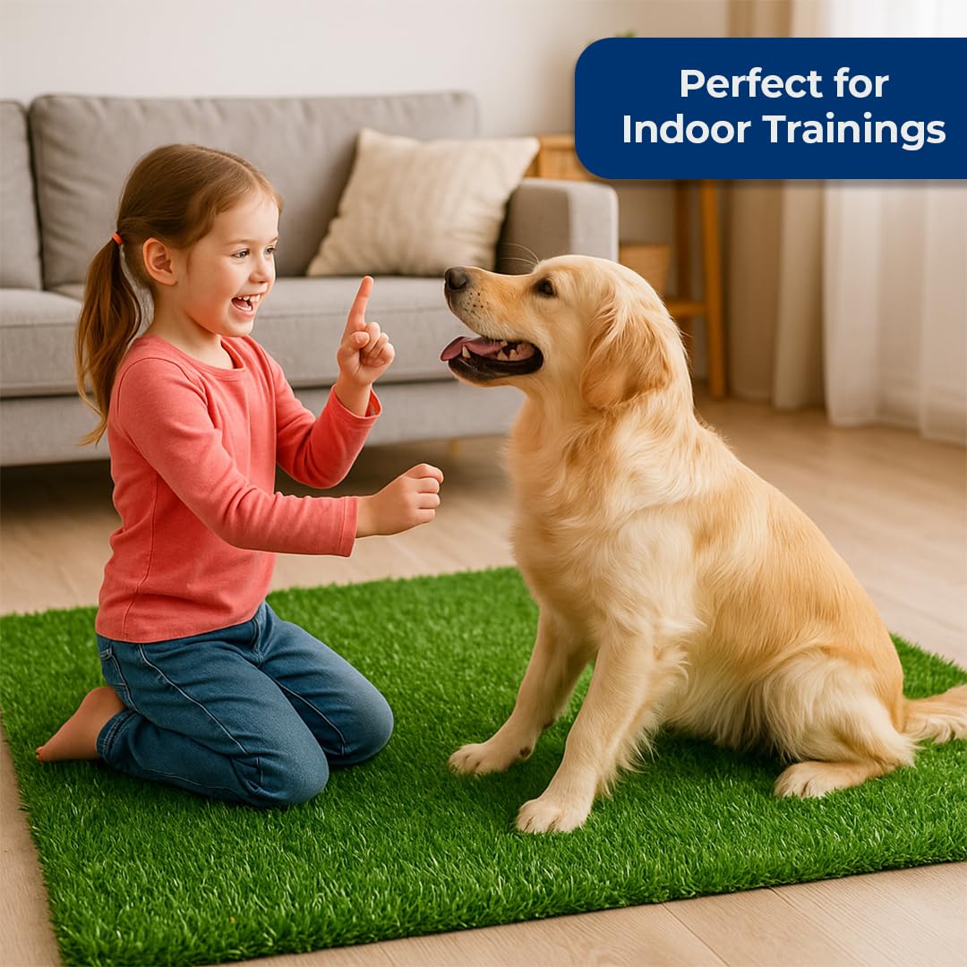 MASSTEELGER artificial grass mat ideal for dog potty training