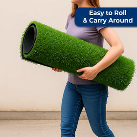 MASSTEELGER artificial grass mat easy-clean surface for outdoors