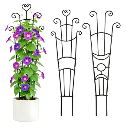 Masstol plant trellis indoor 15-33in two-piece setup supports climbing plants