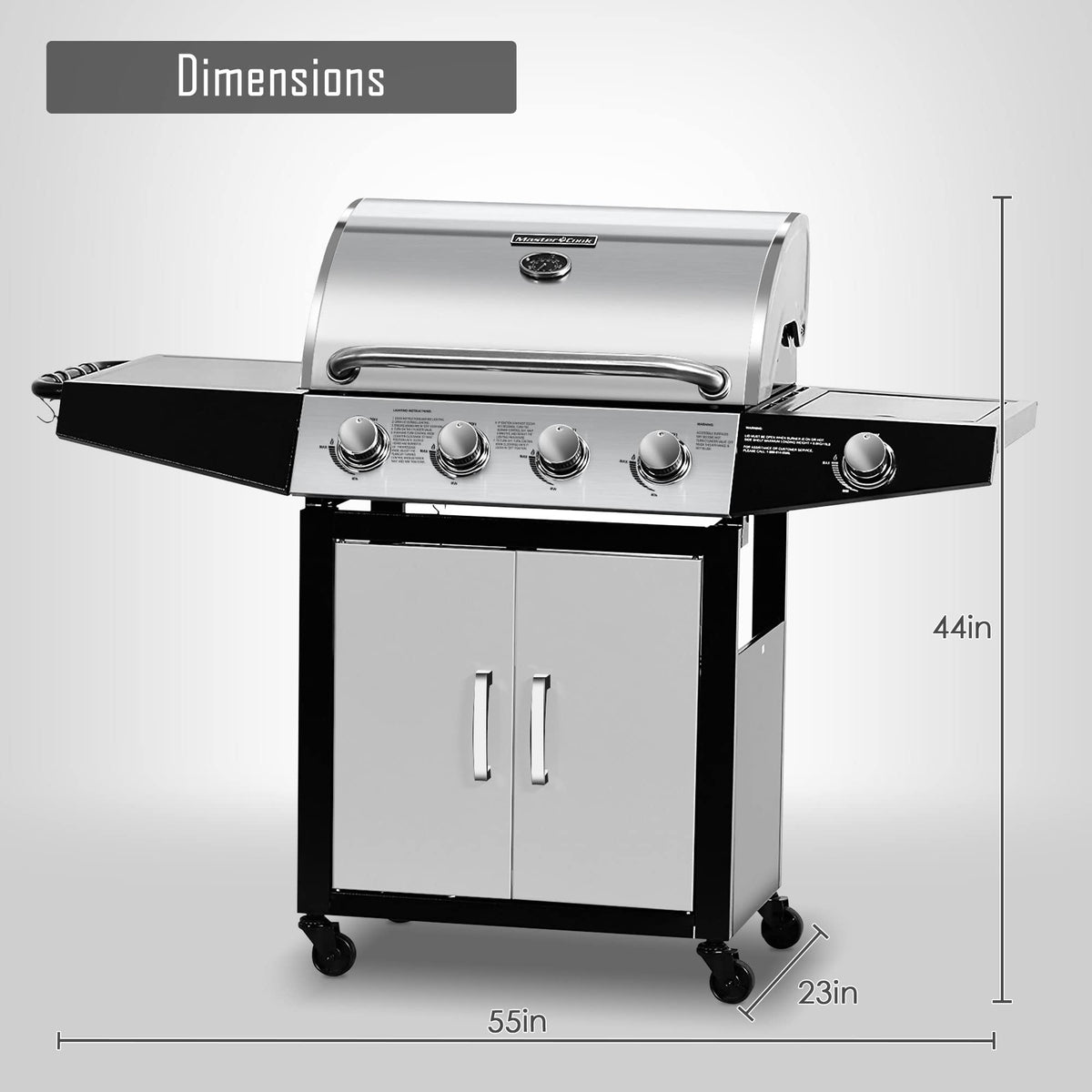 Master Cook stainless steel lid reflects durability and weather resistance