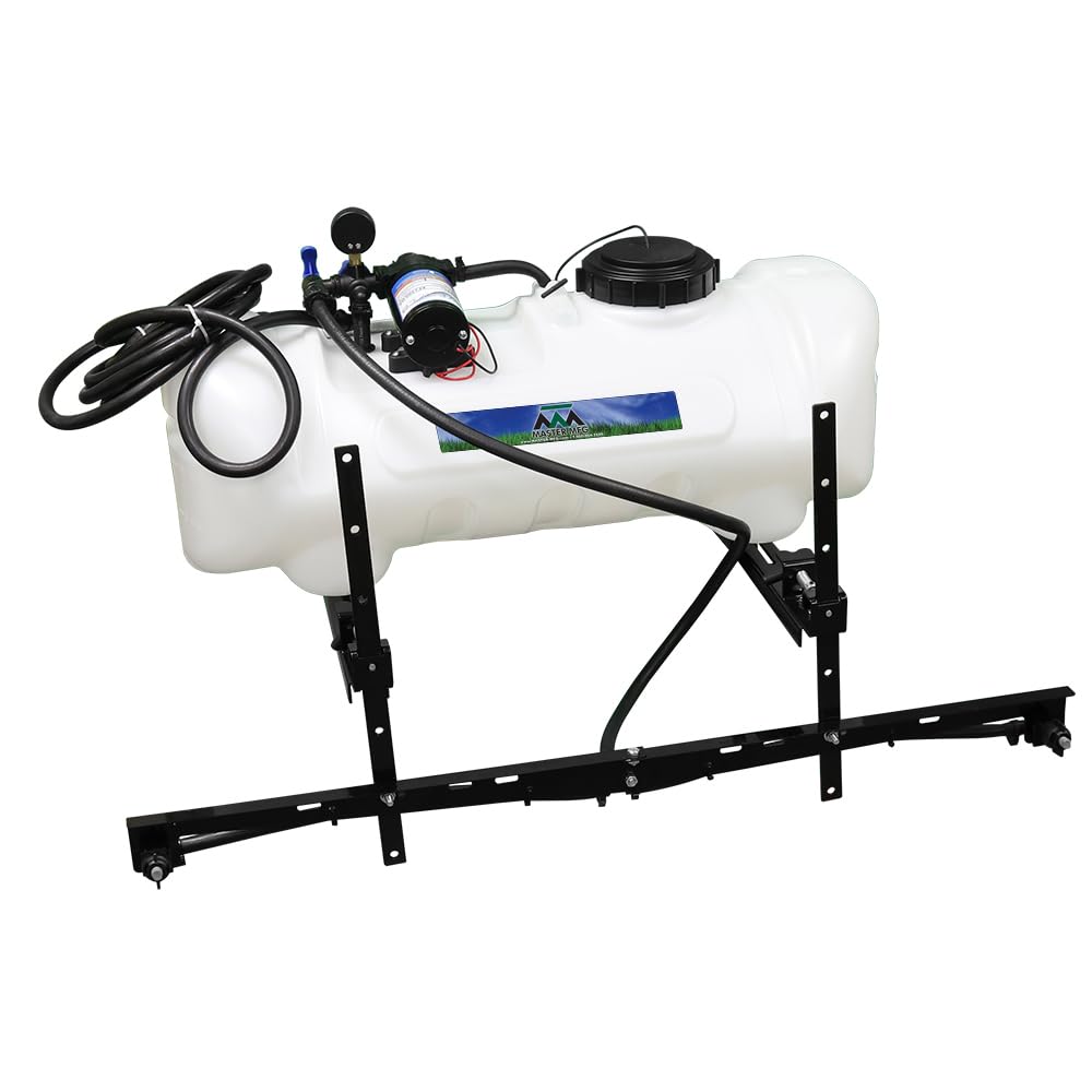 Master Mfg 15-Gallon ATV Sprayer with 7-foot swath for wide coverage.