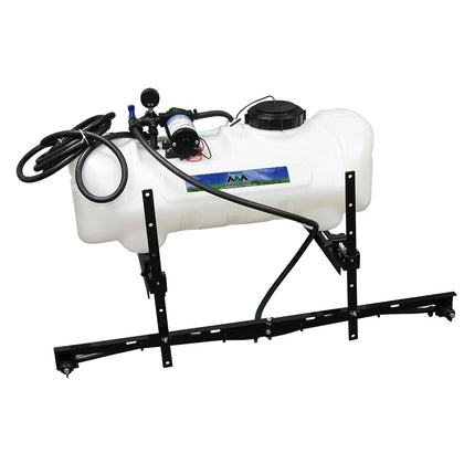 Master Mfg 15-Gallon ATV Sprayer with 7-foot swath for wide coverage.