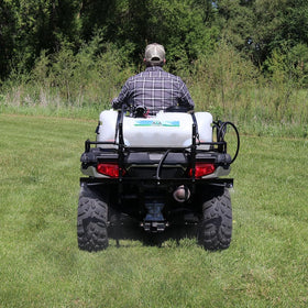 Master Mfg mounting straps and quick-attach booms for ATV fit.
