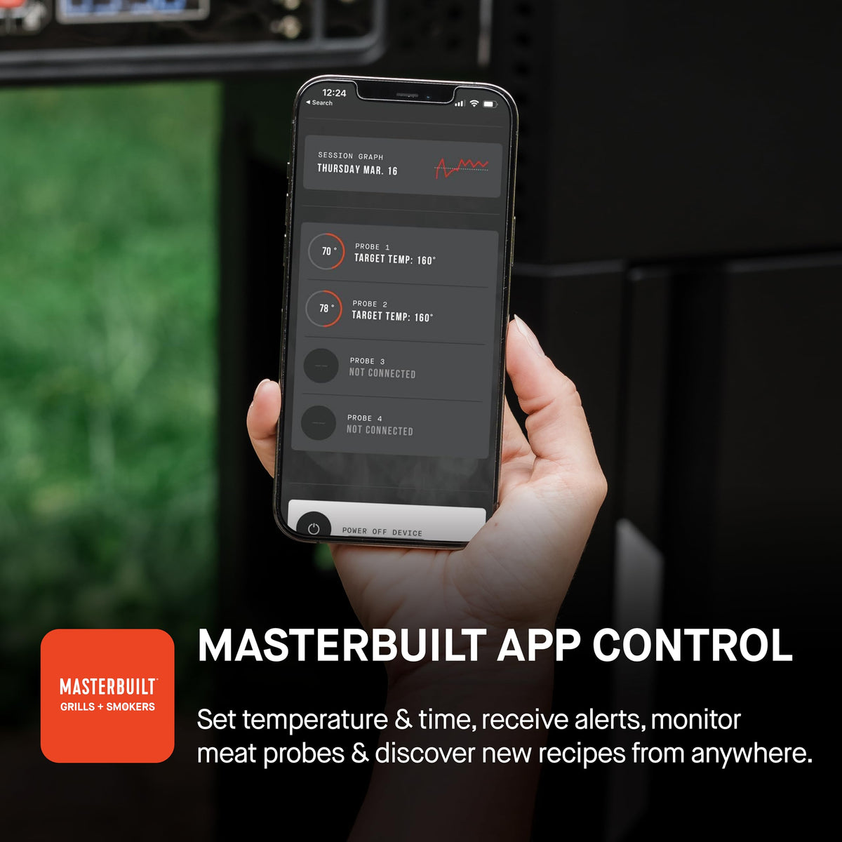 Masterbuilt DigitalFan maintains steady temperature with minimal adjustment.