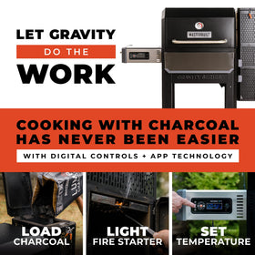 Masterbuilt Gravity Series 1050 digital control panel for precise temps