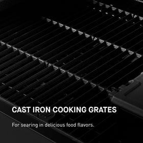 Masterbuilt temperature range 250–650°F for smoking or searing.