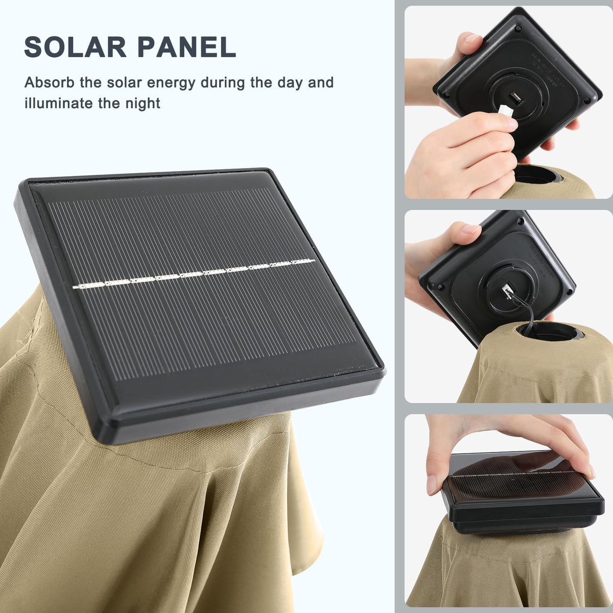 Mastercanopy fade-resistant fabric keeps colors vibrant in sun.