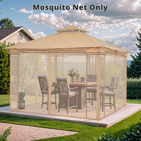 MASTERCANOPY fits 10x10 gazebo for a snug, bug-free outdoor space.