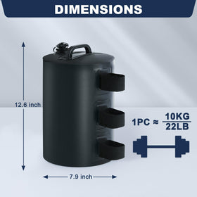 MASTERCANOPY folded weight bags compact for storage after use