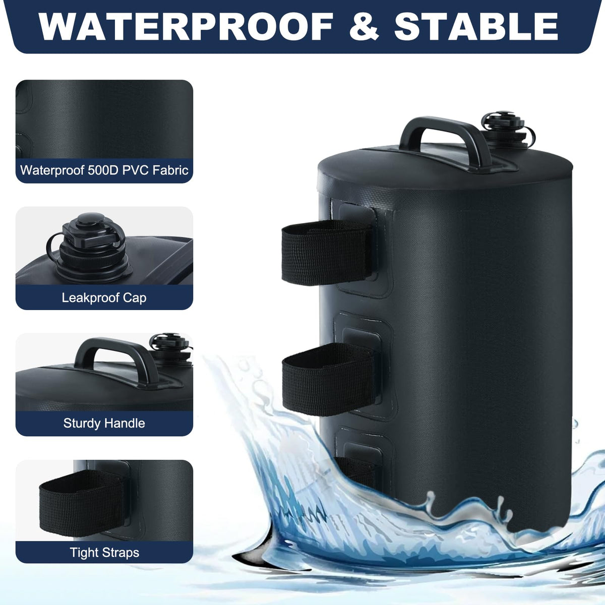 MASTERCANOPY heavy-duty PVC material for durability close-up