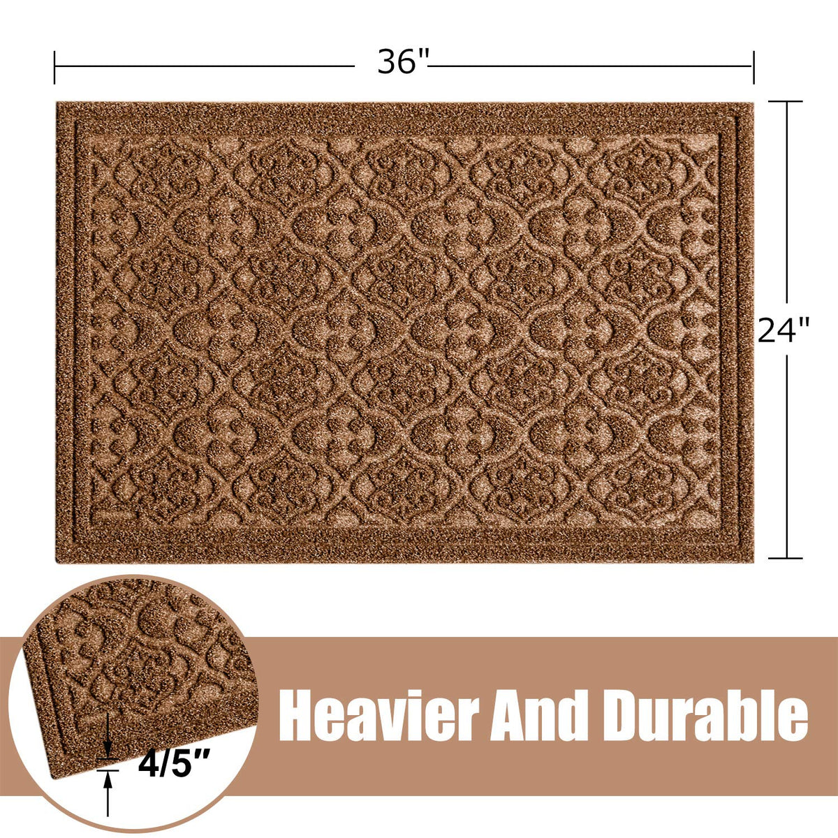 MAT 7-BANQUET entryway mat with rugged rubber border for all-weather grip.