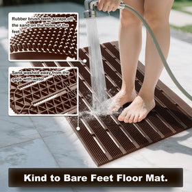 MATALL brush-like dirt scraper removes sand and snow before you enter.