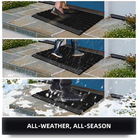 MATALL commercial kitchen-entry mat resists wear from heavy use.
